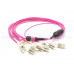MPO-OM4-LC-16F-XX  MPO-OM4轉LC-16F光纖跳線 分支跳線 OM4萬兆多模光纖跳線 12芯 MPO多模萬兆OM4 IDC定制MTP雙工40/100G數據鎧裝成品模塊連接跳線 
